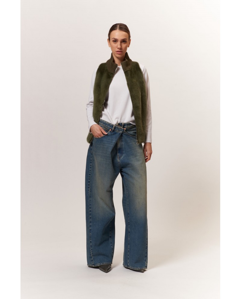 BUN 147 | Gilet in visone e maglia