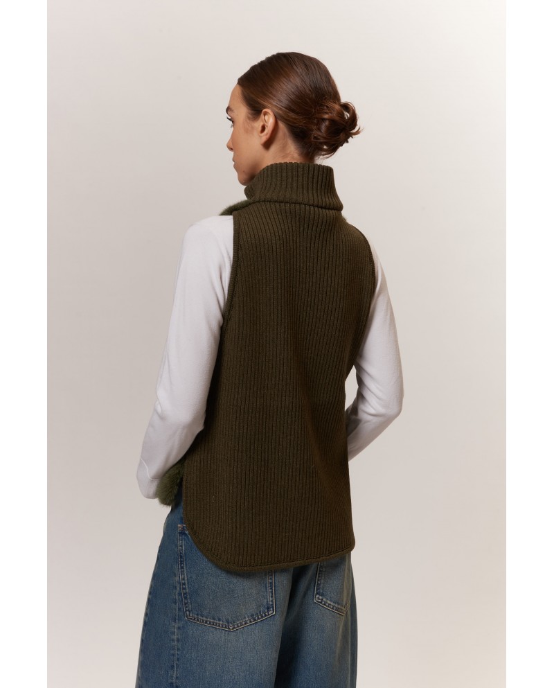 BUN 147 | Gilet in visone e maglia