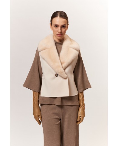 BUN 153 | Gilet in visone e cashmere