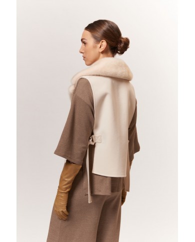 BUN 153 | Gilet in visone e cashmere