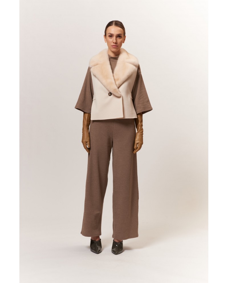 BUN 153 | Gilet in visone e cashmere