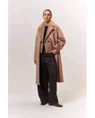 BUN 91 | Gilet trapuntato con collo in visone