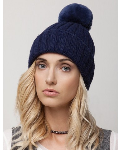 Wool Hat with pom pom